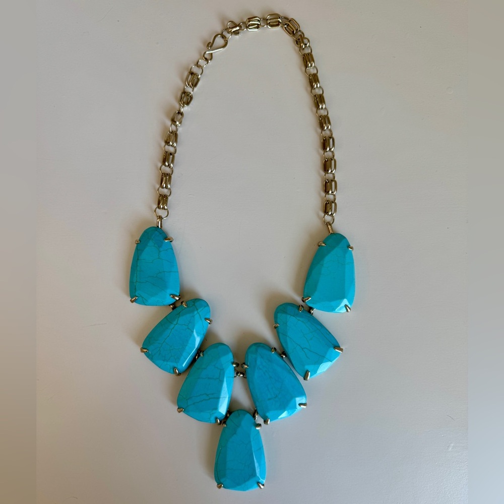 Kendra Scott Turquoise Harlow Statement Necklace